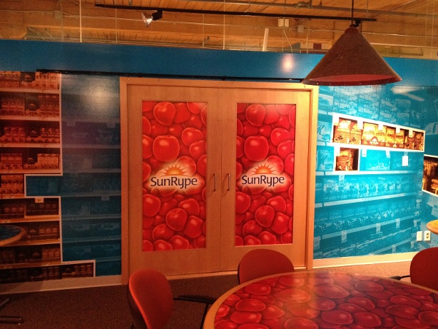 Colourful vinyl wall graphics