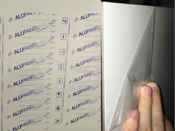 Close-up view of Alupanel