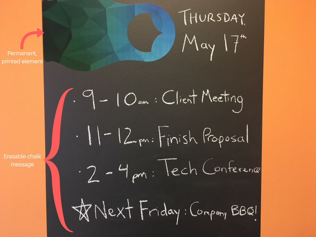 Chalktalk Printed Example
