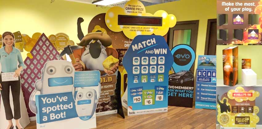 Stand up display signage