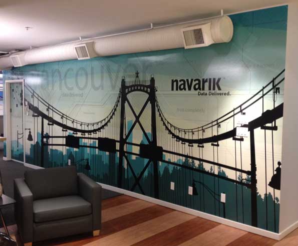 Interesting wall graphic