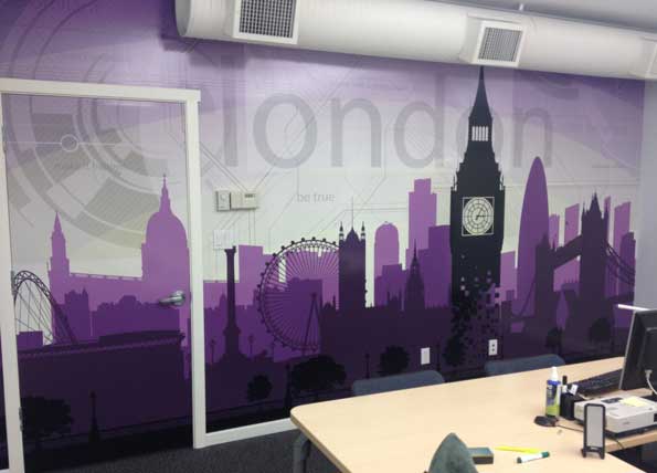 Wall mural of London